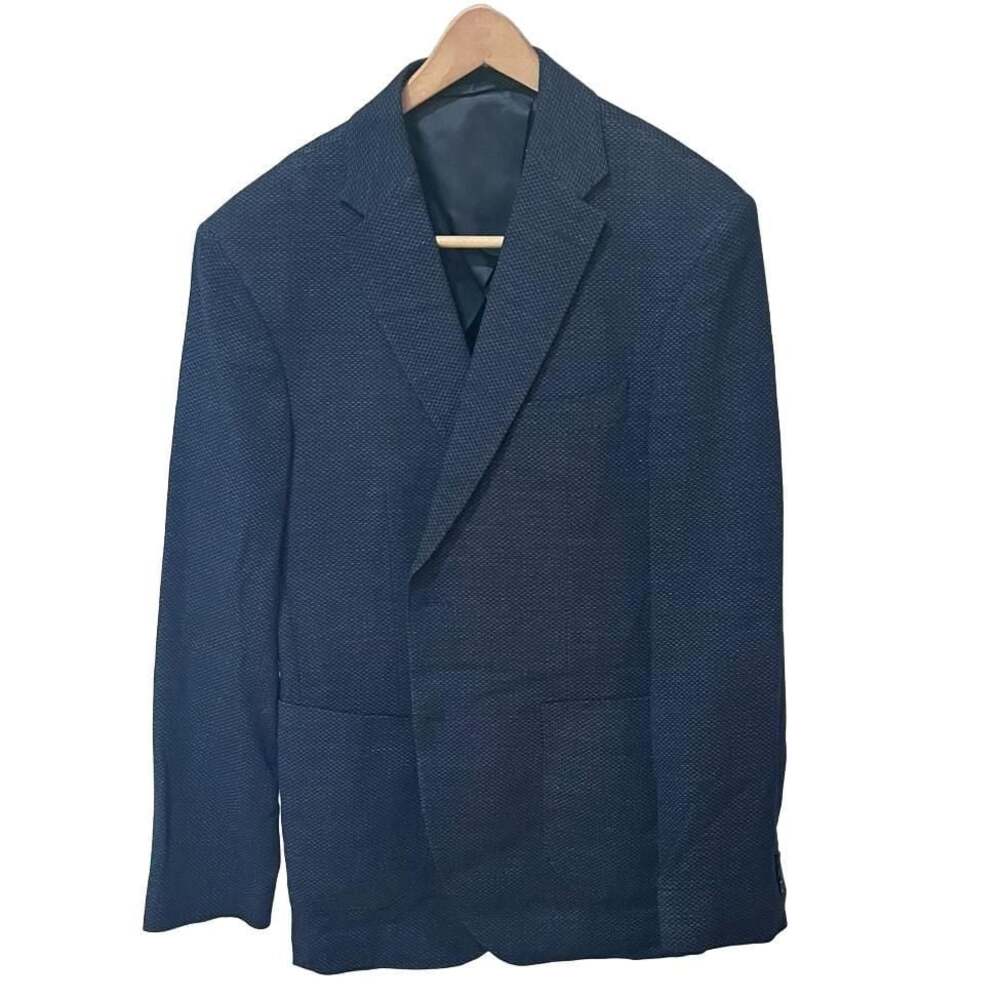 Rodd & Gunn Marlane Woven in Italy Sports Fit Blazer Jacket Navy Size L